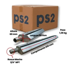 Difusor Tubular Bolha Grossa Aço inox - DG 610